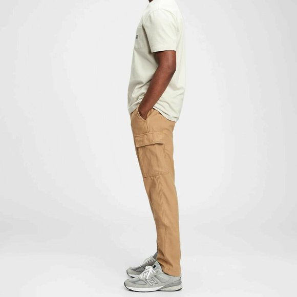 Gap Mens Light Brown Slim Tapered Fit Cargo Pants 38x32 - Picture 5 of 6